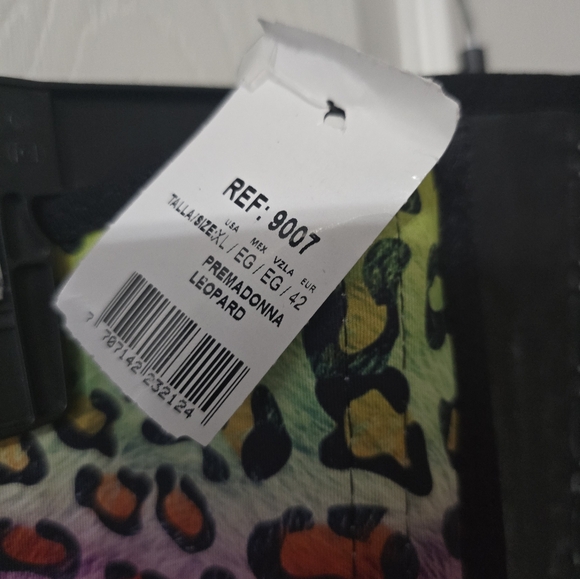 NWT Premadonna Ann Chery Rainbow Leopard Print Waist Trainer/Corset - Picture 11 of 11